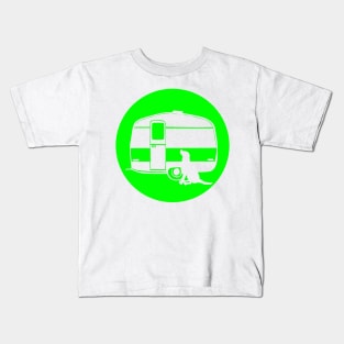 ALL YOU NEED A DOG A CARAVAN LIME Kids T-Shirt